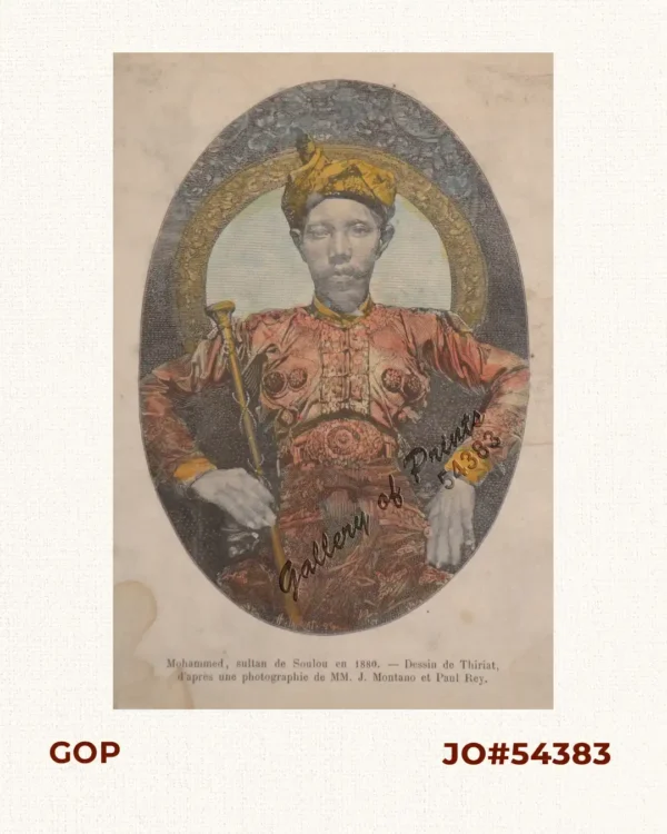Mohammed, sultan de Soulou en 1880