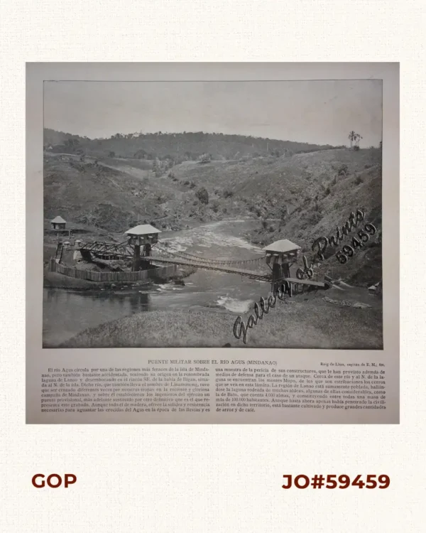 Puente Militar Sobre El Rio Agus