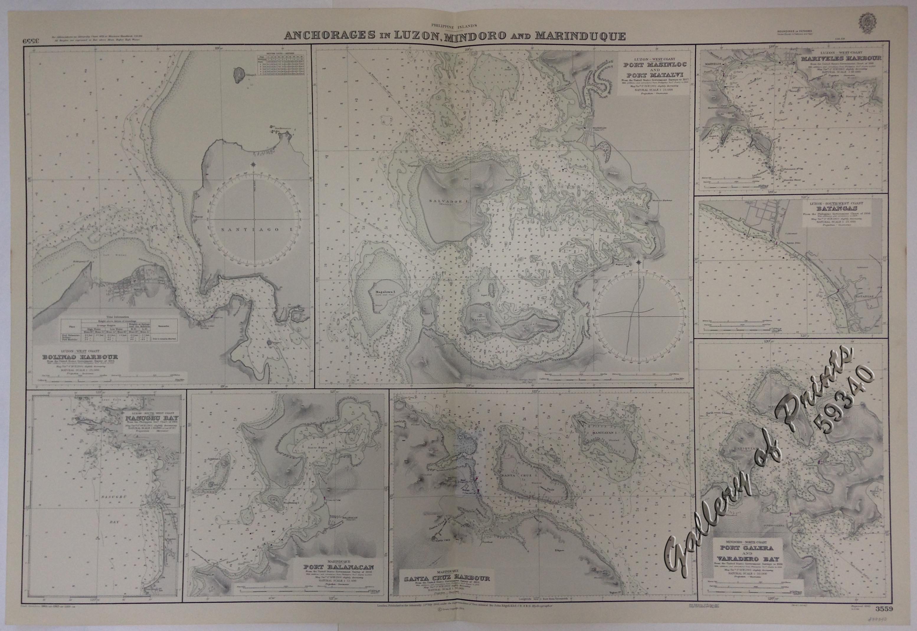 Anchorages Of Luzon Mindoro And Marinduque Insets 1 Luzon West