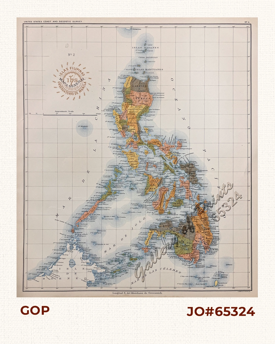 Islas Filipinas - Mapa General pl. 2, Observatorio de Manila