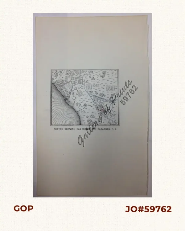 Sketch Showing San Isidro and Batangas, P.I.