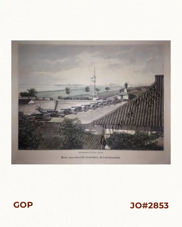 Vom amerikanisch=spanischen Kriegsschauplatz - Befestigungswerke von Ciudad (Manila) [From the American-Spanish War Theatre: Fortifications in Manila]