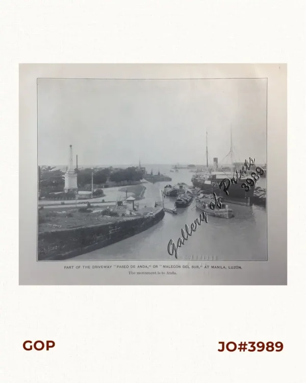 Part of the driveway "Paseo de Anda", or "Malecon del Sur", at Manila, Luzon.
