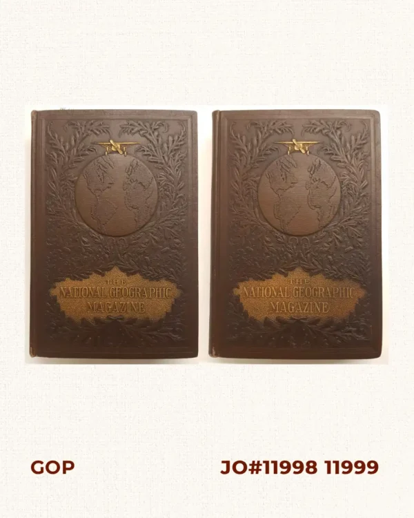 The National Geographic Magazine An Illustrated Monthly vol. XXII, part 1 (Jan-June 1911) and part 2 July-Dec 1911.