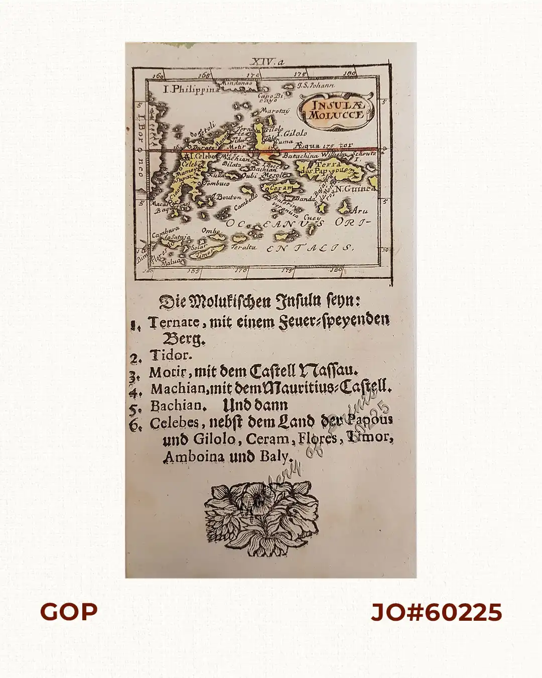 Insulae Molucce. Die Molukischen Insuln seyn: …
