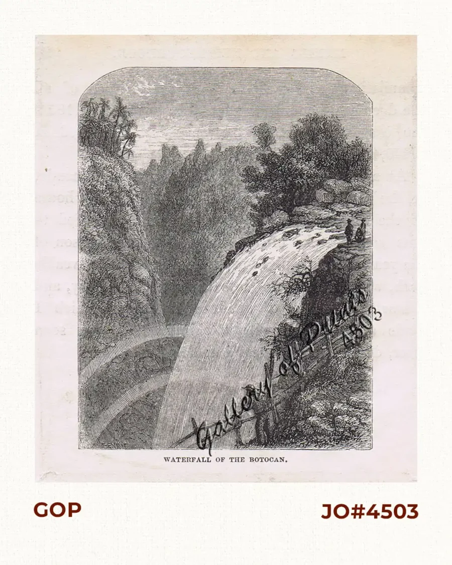Waterfall of the Botocan (Laguna, Luzon) - Gallery of Prints
