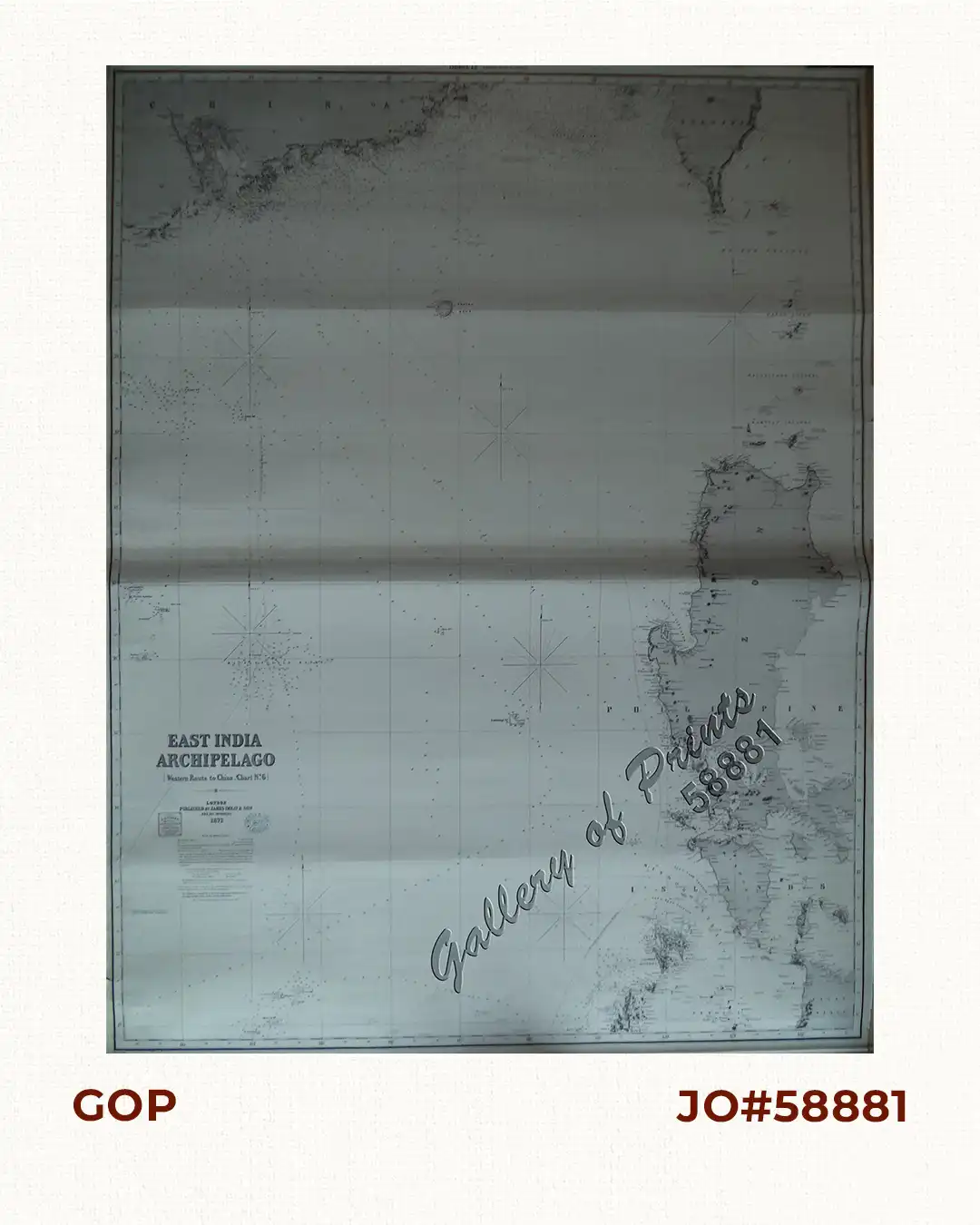 East India Archipelago (Western Route to China. Chart No.6) London, Published by James Imray and Son, 89 & 102 Minories, 1872