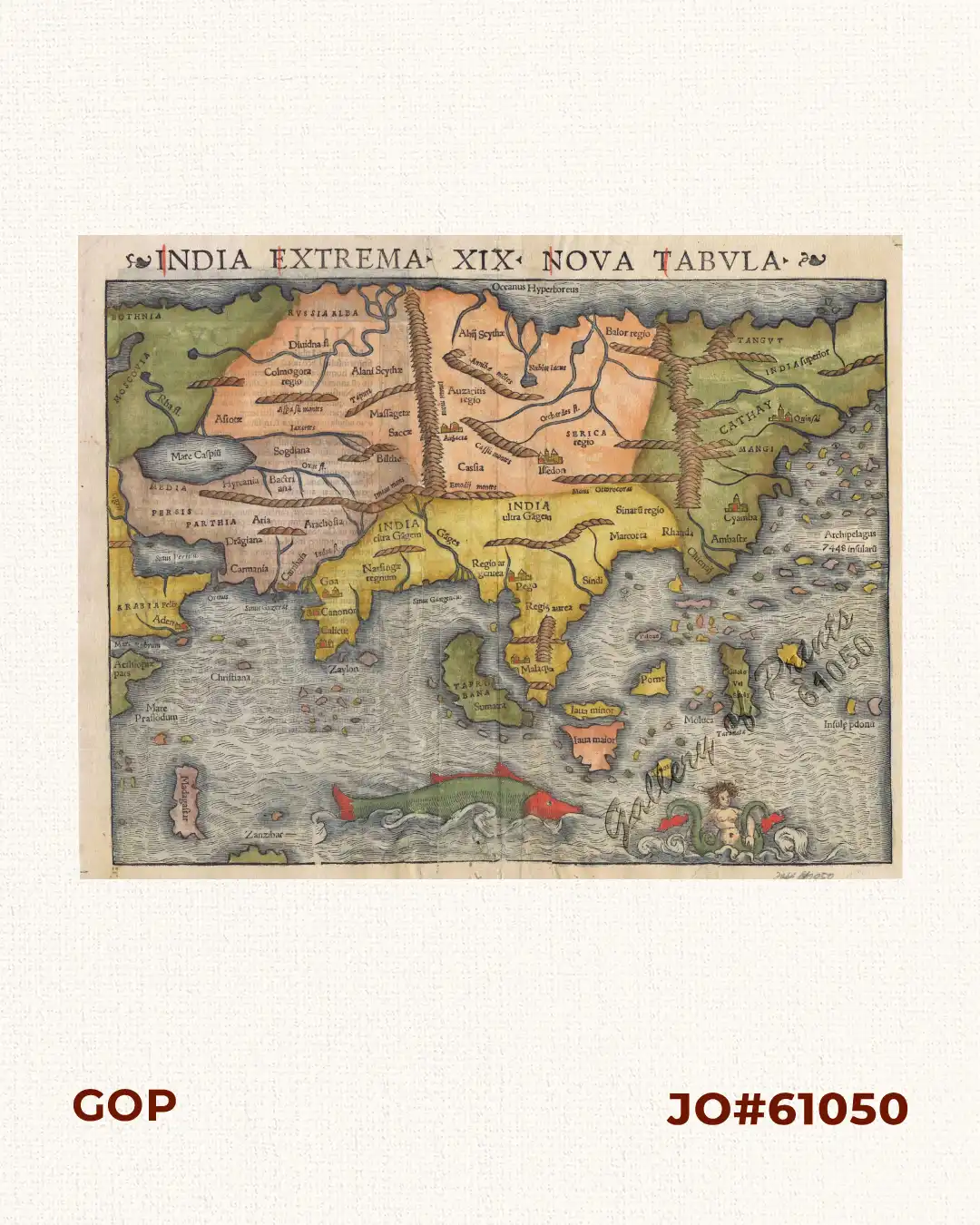 India Extrema XIX Nova Tabula
