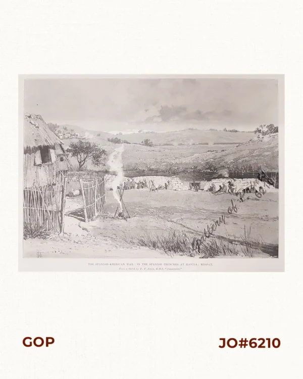 The Spanish - American War In the Spanish Trenches at Manila: Midday