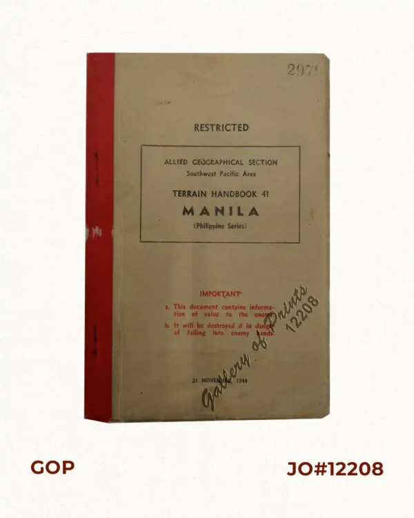 Terrain Handbook  41 Manila (Philippine Series)