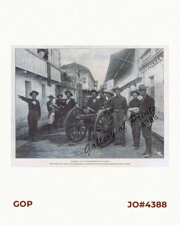 Gatling gun in the streets of Cavite