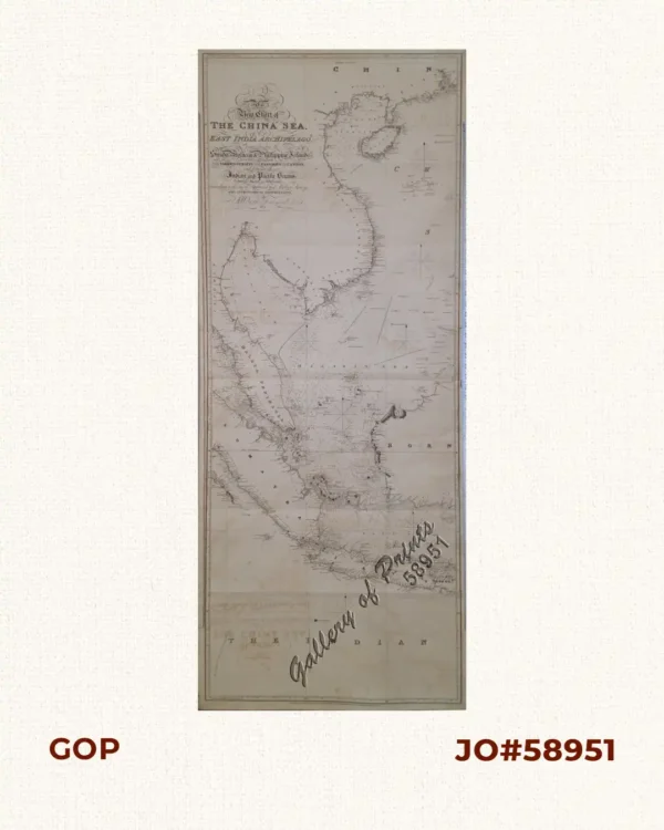 A New Chart of the China Sea, and East India Archipelago. Comprehending the Sunda Molucca & Phillippine [sic] Islands in which are exhibited the various Straits and Passages to Canton, and between the Indian & Pacific Oceans; carefully drawn and regulated according to the most Approved and Modern Surveys, and Astronomical Observations, by J.W. Norie, Hydrographer.