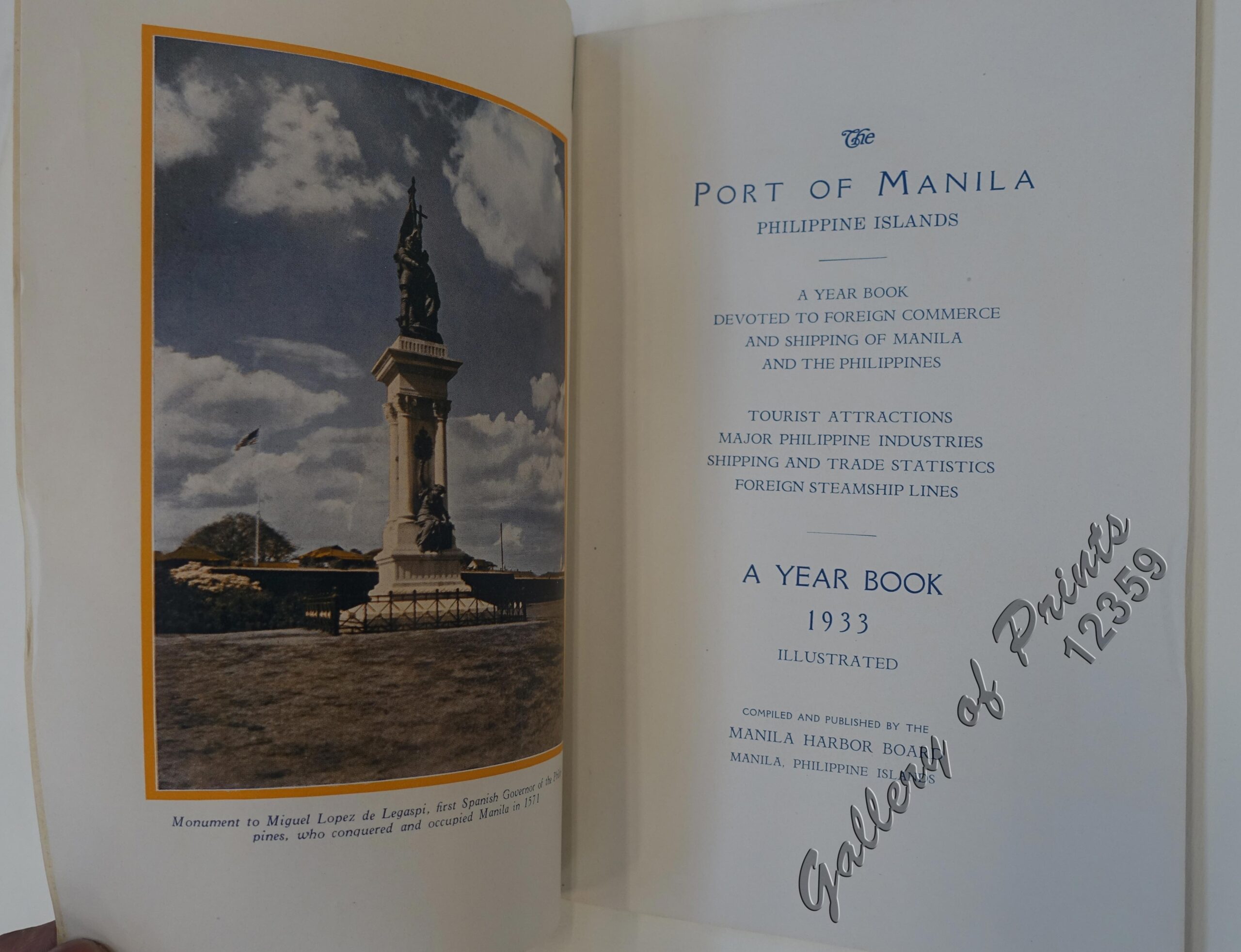 Port of Manila, Trade Center of the Pacific. Year Book 1933 - Image 3