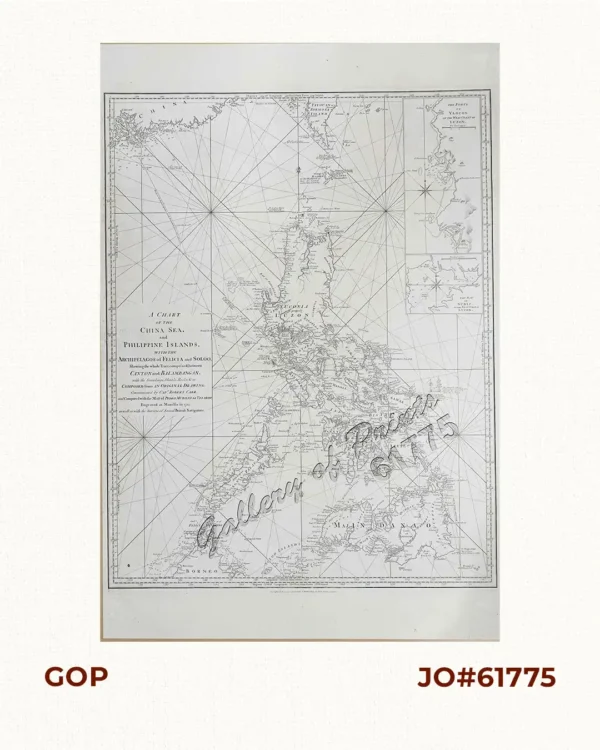 A Chart of the China Sea, and Philippine Islands, with the Archipelagos of Felicia and Sooloo, shewing… …Canton and Balambangan,… composed from an original drawing, communicated by Capt. Robert Carr. and compared with the map of Pedro Murillo de Velarde, engraved at Manilla in 1734…. insets: 1) The Ports of Ylocos, on the West Coast of Luzon. 2) The Bay of Subic, on the West Coast of Luzon.