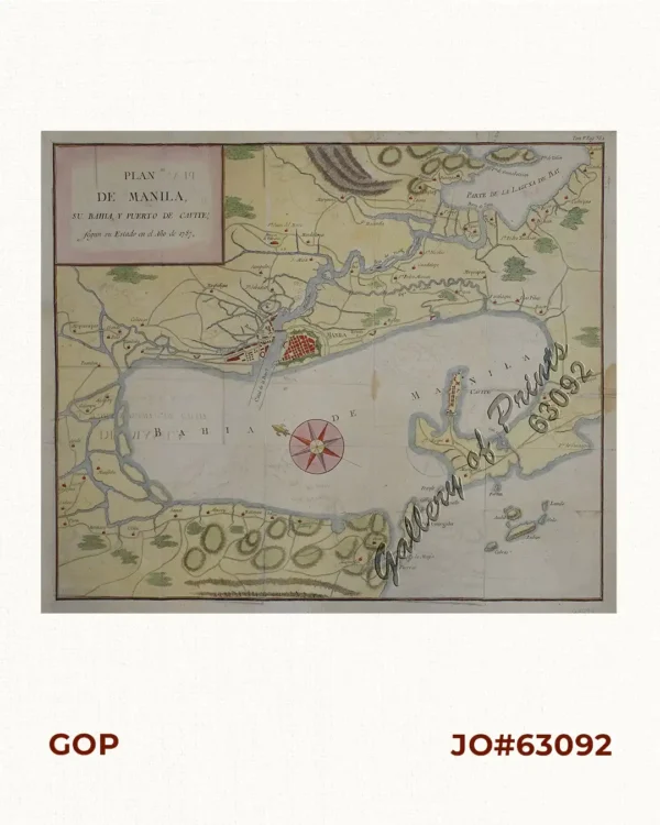 Plan de Manila, su bahia y puerto de Cavite