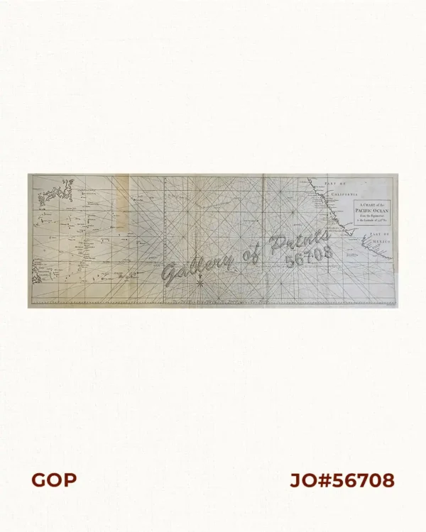 A Chart of the Pacific Ocean from the Equinoctial to the Latitude of 39 1/2 d. No