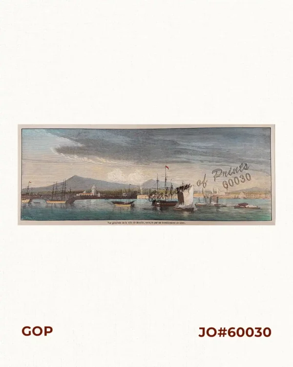 Vue générale de la ville de Manille, ravagée par un tremblement de terre. [General View of Manila City after the Earthquake]