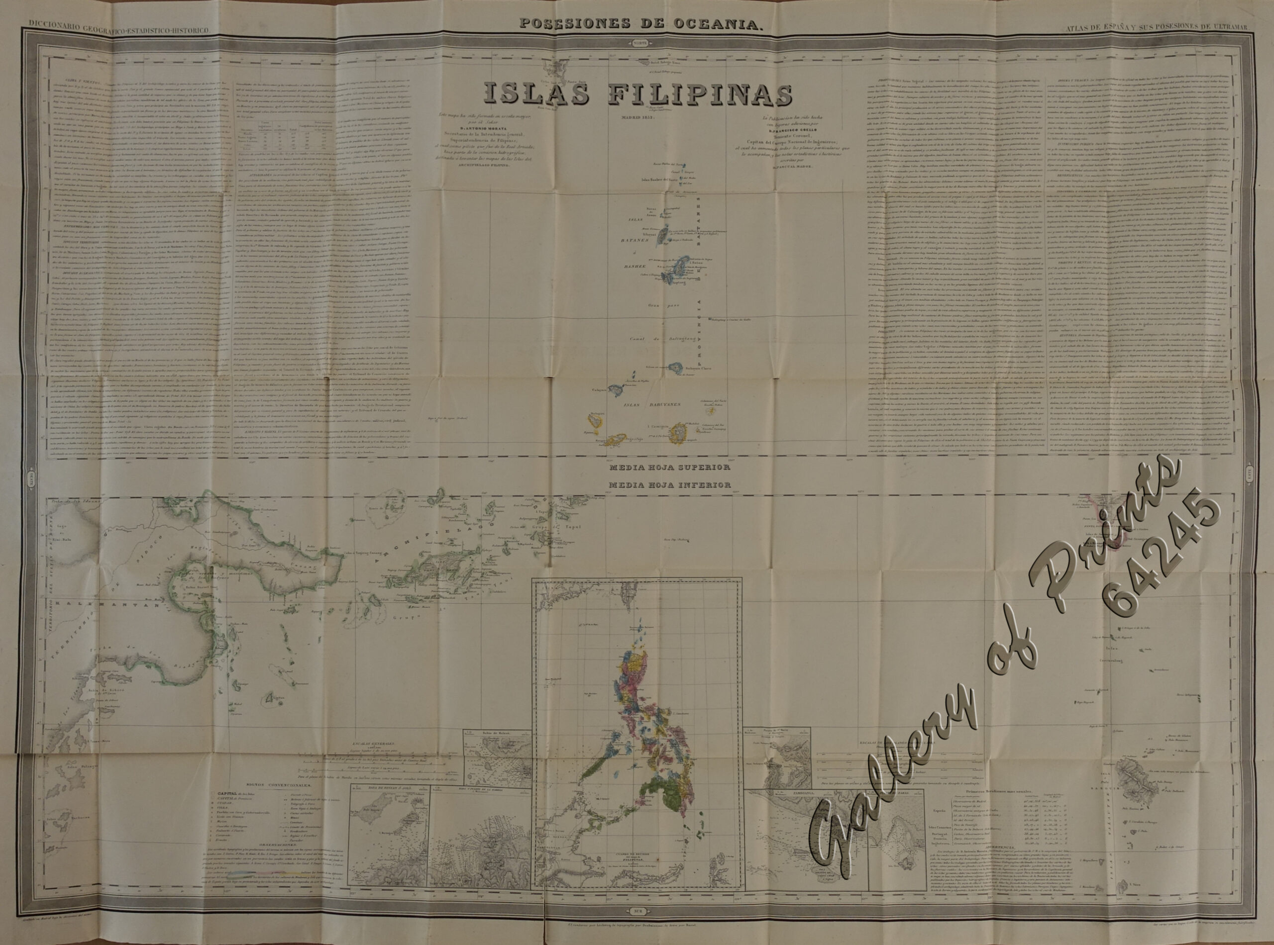 1) Islas Filipinas: Primera Hoja Central; 2) Islas Filipinas: Segunda Hoja Central; 3) Posesiones de Ultramar (Oceania) - Islas Filipinas - Image 7