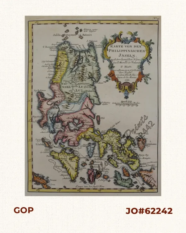 Karte von den Philippinischen Inseln   1. Blatt Karte von den Philippinischen Inseln   2. Blatt