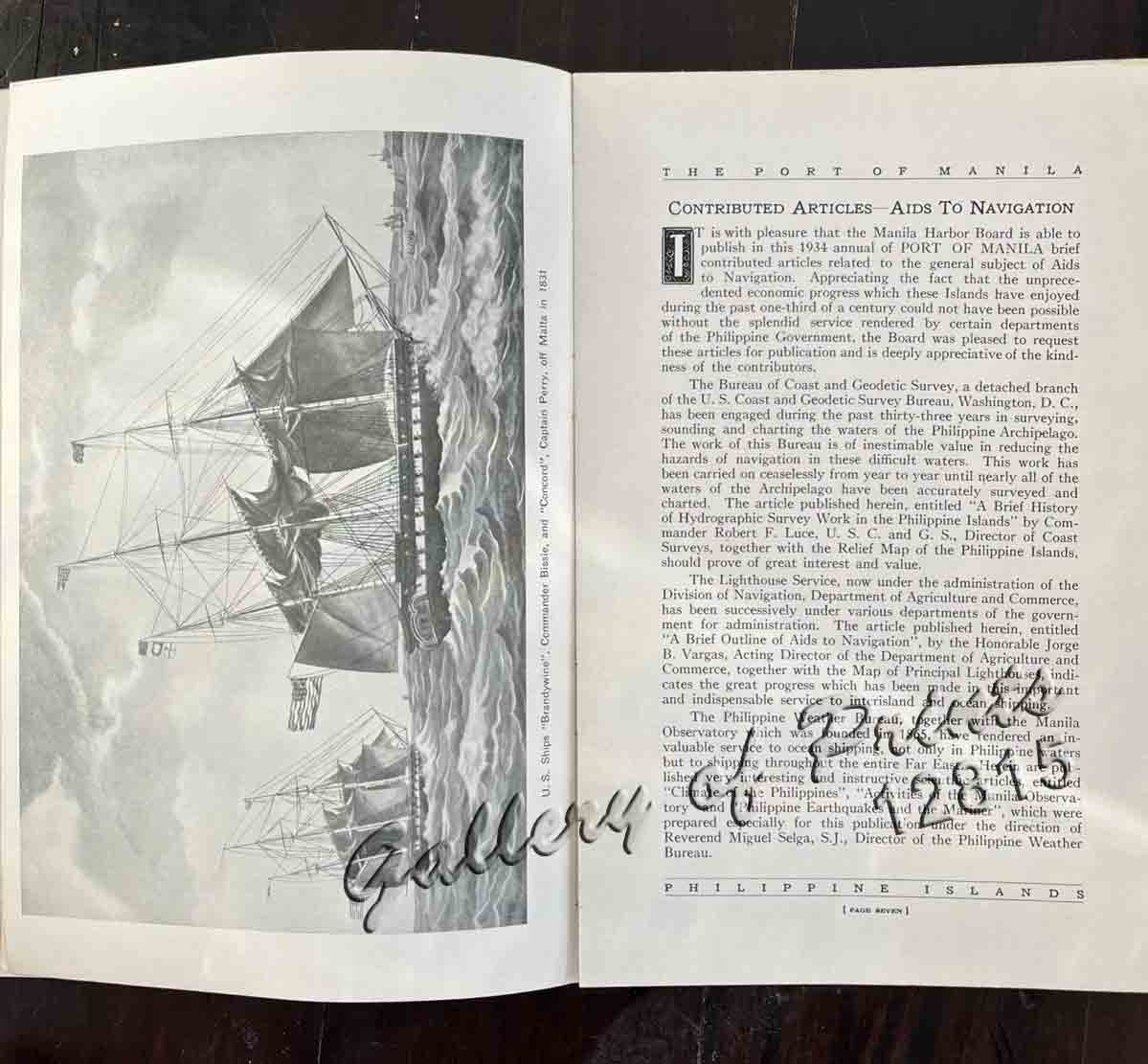 Port of Manila, Trade Center of the Pacific Year Book 1934 - Image 4