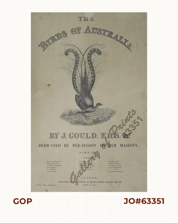 The Birds of Australia [title page]