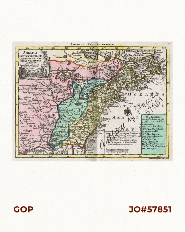 America Septentrionalis Coloniis in Interiorem Virginiam deductis & c Sumptibus Iohannim Michaelim Probst Aug Vind 1782