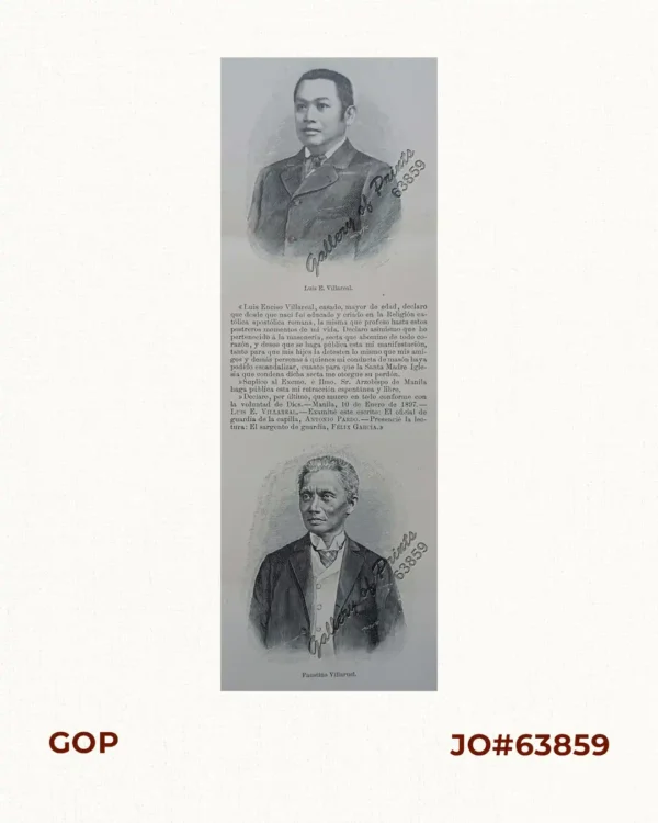 1) Luis E[nciso]. Villareal.  2) Faustino Villaruel.[y Zapanta]