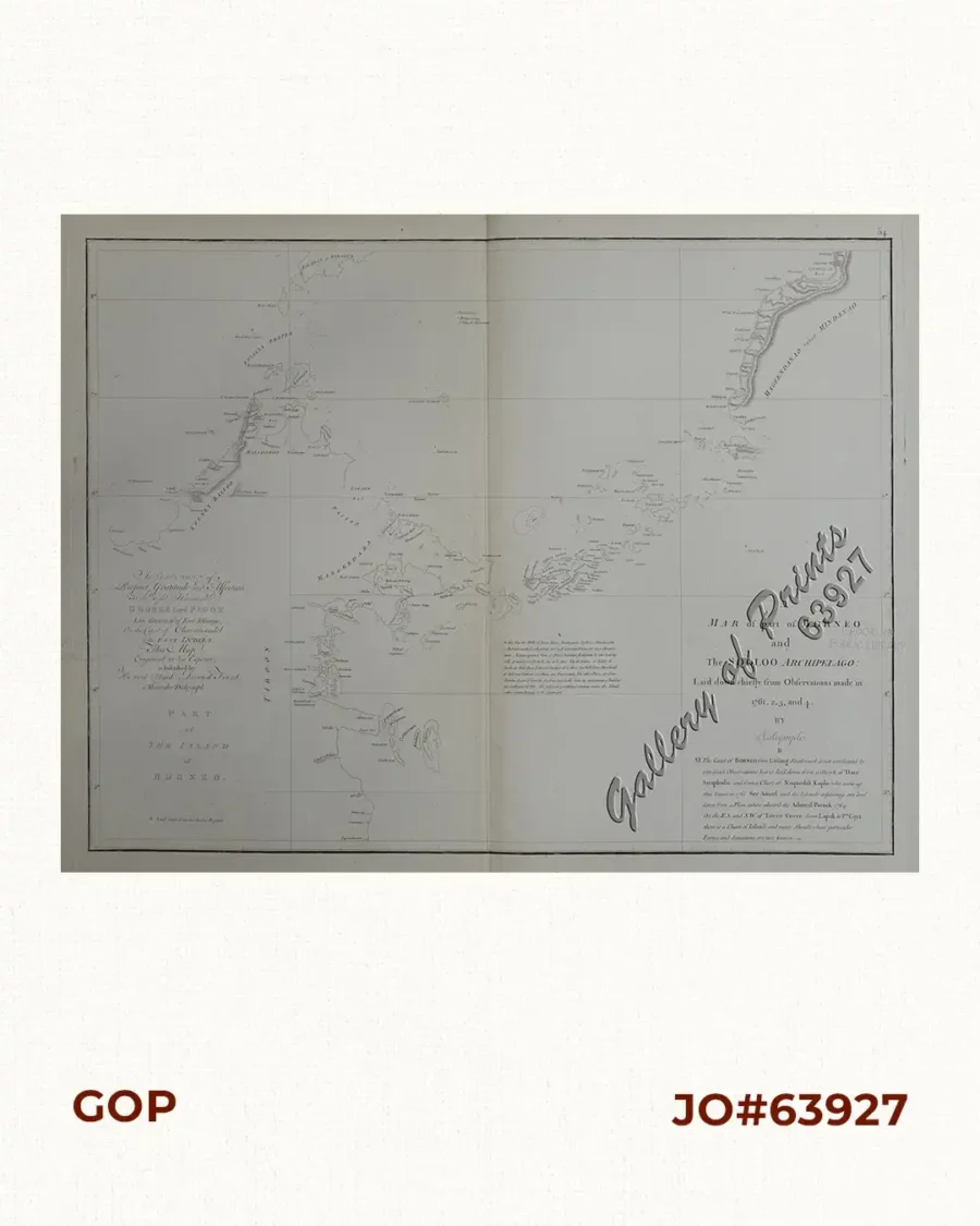 A Mar of part of Borneo & The Sooloo [sic] Archipelago: Laid down ...