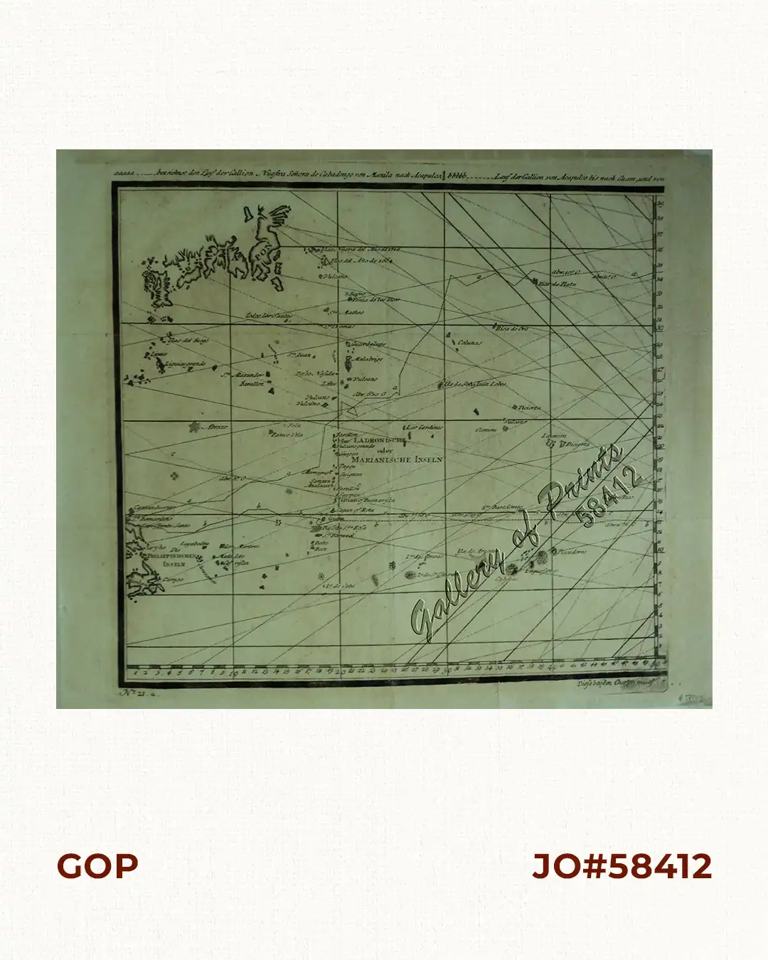 a) bezeichnet den Lauf der Gallion Nuestra Señora de Cabadongo von Manila nach Acapulco.; b) Lauf der Gallion von Acapulco bis nach Guam, und von da nach den Philippinischen Inseln, wo diese Gallion am 30 Jun. 1743 von dem Ober Befehlshaber Anson erobert ward.