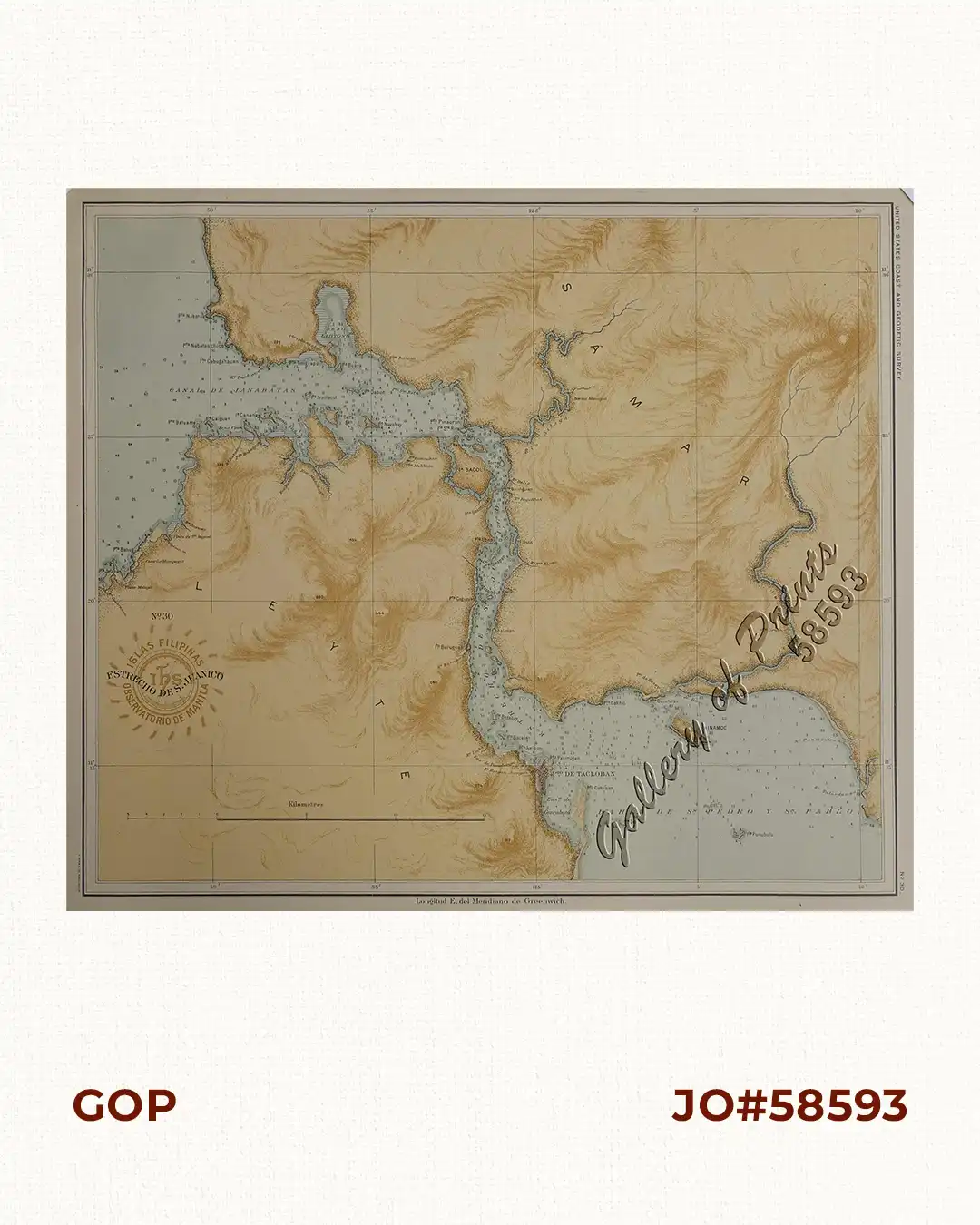 Isla de Visayas pl. 30 (Leyte & Samar) (San Juanico Strait with Tacloban)