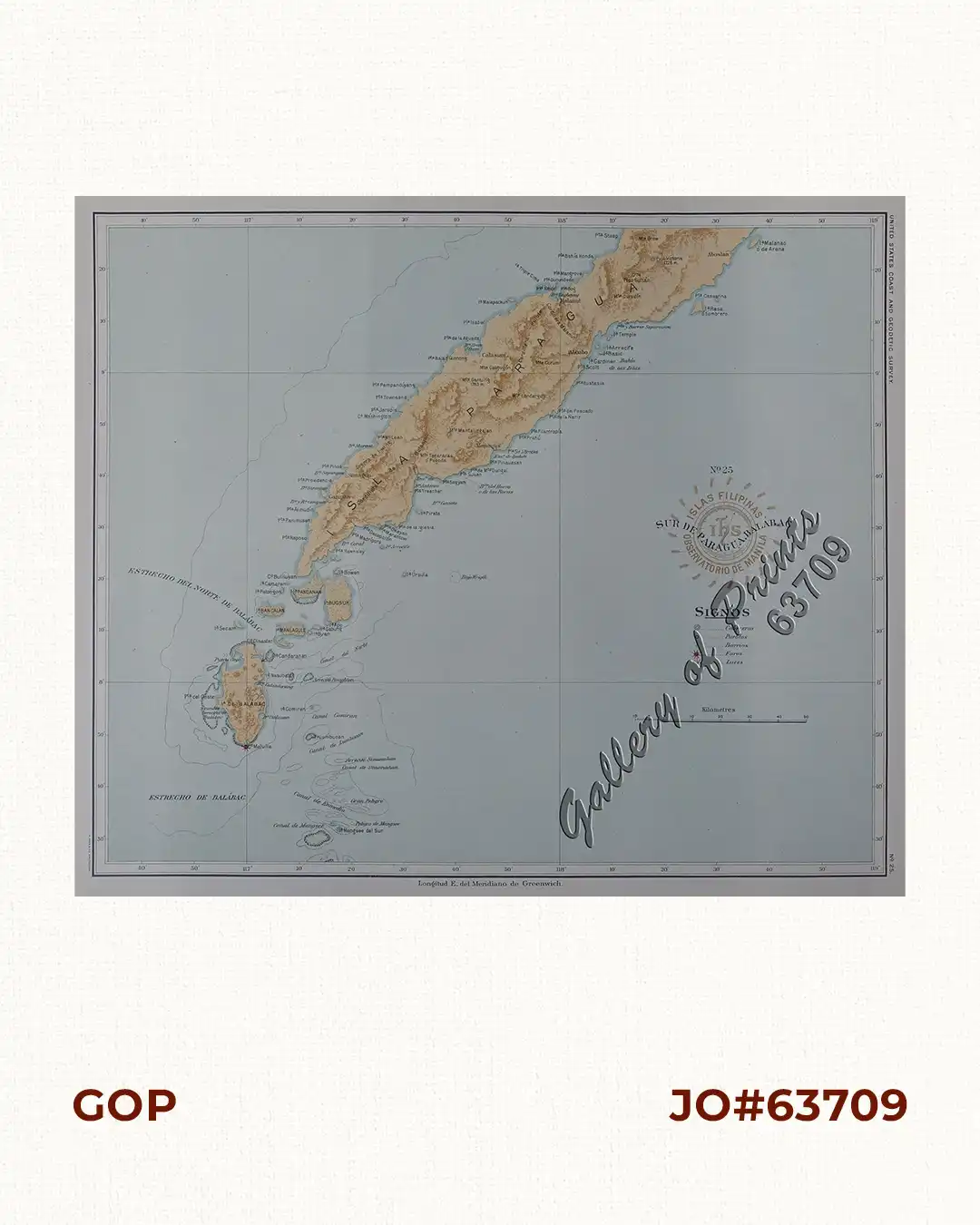 1) Isla de Paragua o Palawan Sur pl. 25 (Southern Palawan)