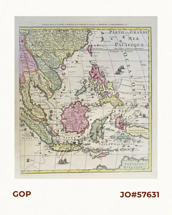 Troisieme Partie de L'Asie ou Partie de la Chine les Isles de Borneo et Philippines, &c.