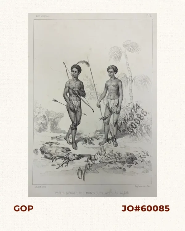 Petits Nègres des Montagnes, Appelés Actas [sic] [Mountain Aborigins called Aetas]