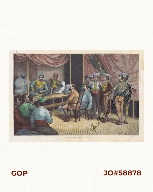 Eene audiente bij den Sultan van Soeloe