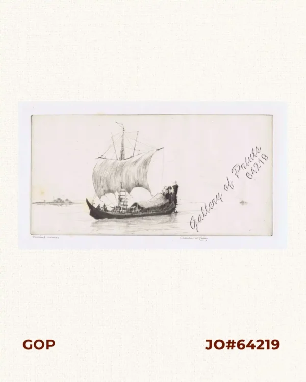 [Sailing Boat] Starlined canvas(?) [untitled]