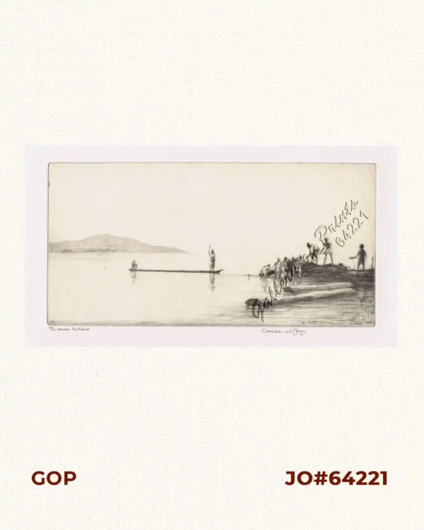 [Long Canoe] [illegible title]