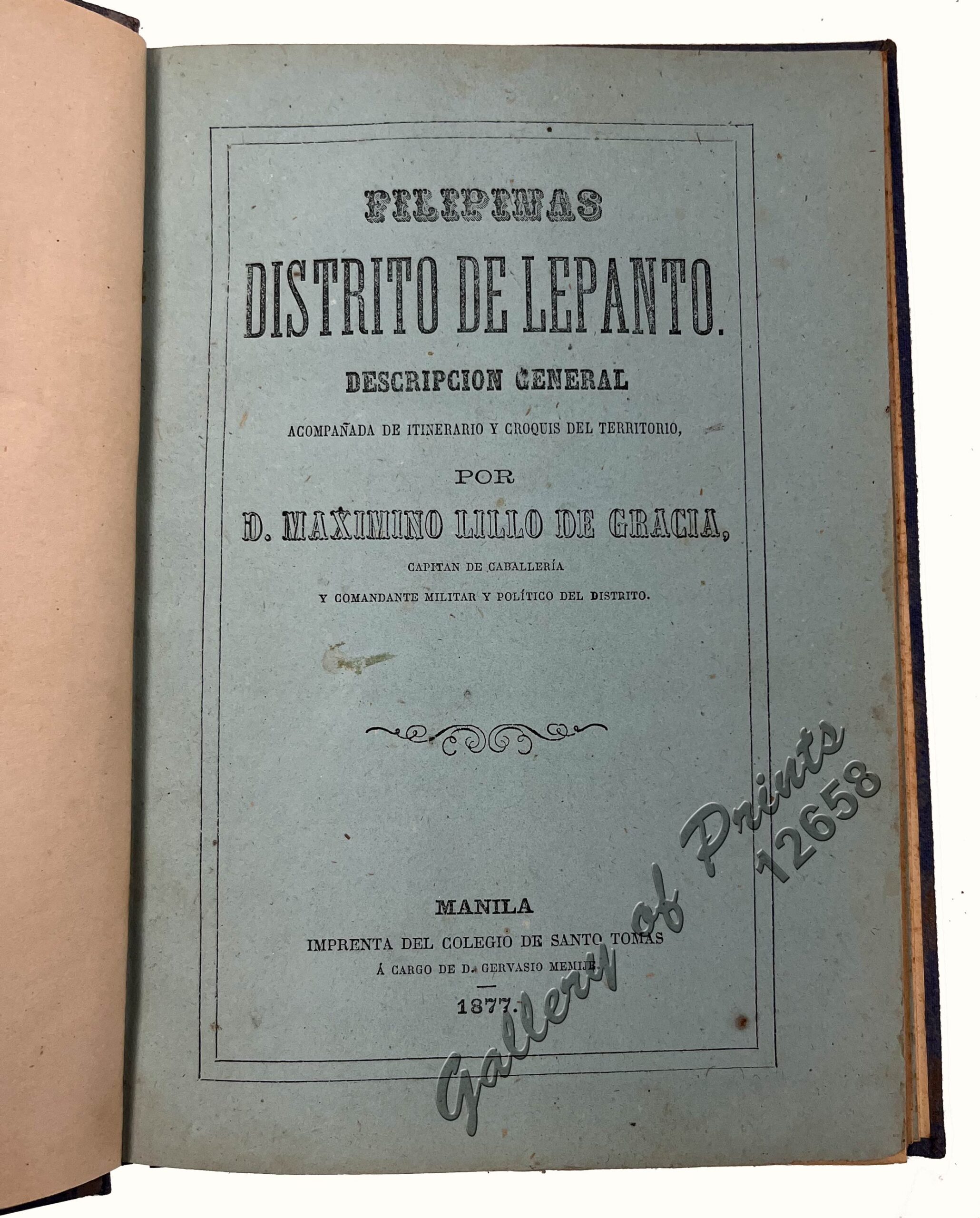 Filipinas. Distrito de Lepanto Description general accompañada de itinerario y croquis del territorio,… - Image 3