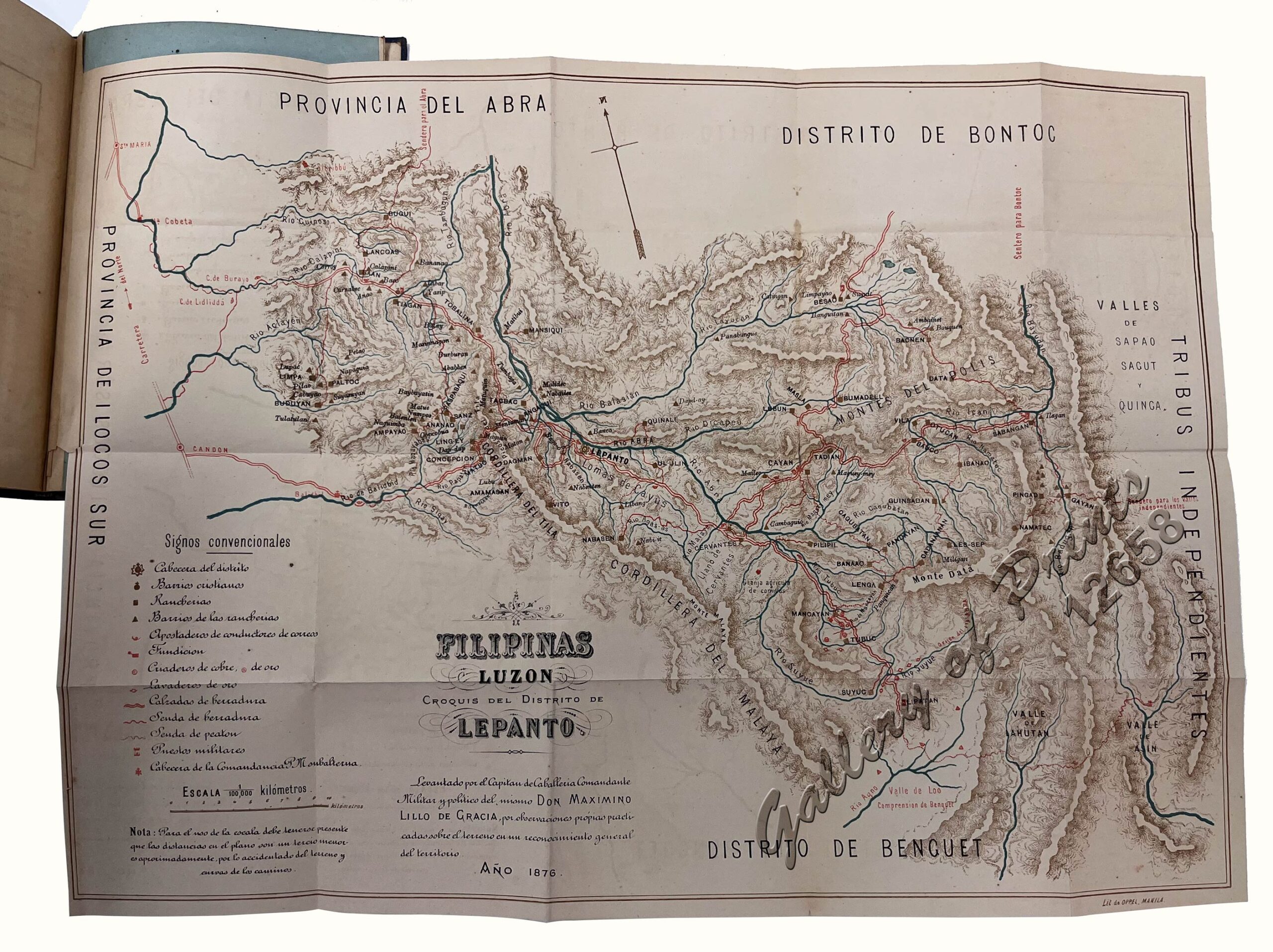 Filipinas. Distrito de Lepanto Description general accompañada de itinerario y croquis del territorio,… - Image 4