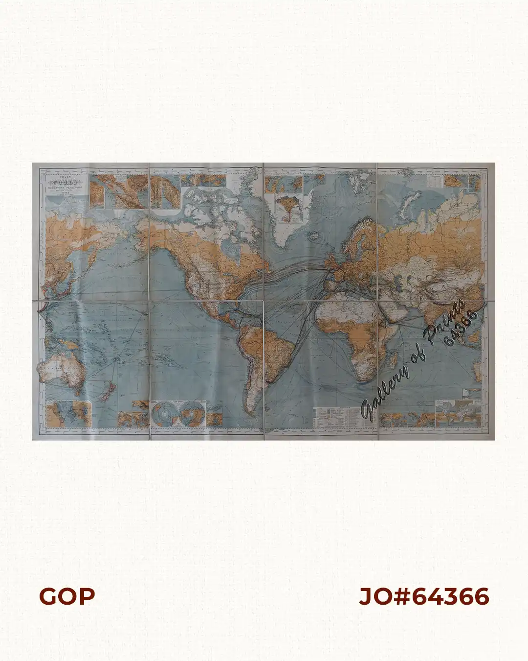 Chart of the World on Mercators Projection