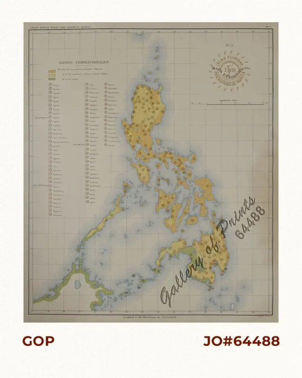 Islas Filipinas - Mapa Etnografico pl. 3, Observatorio de Manila