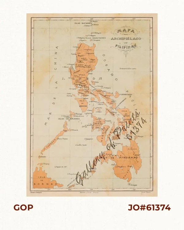Mapa del Archipiélago de Filipinas