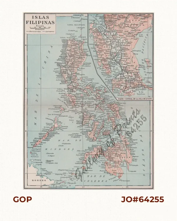Islas Filipinas  inset: Parte Central de la Isla de Luzón