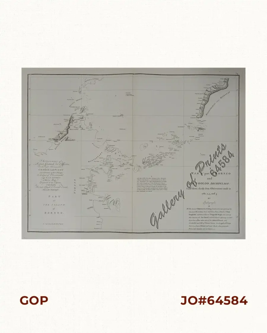 A Mar of part of Borneo & The Sooloo [sic] Archipelago: Laid down ...