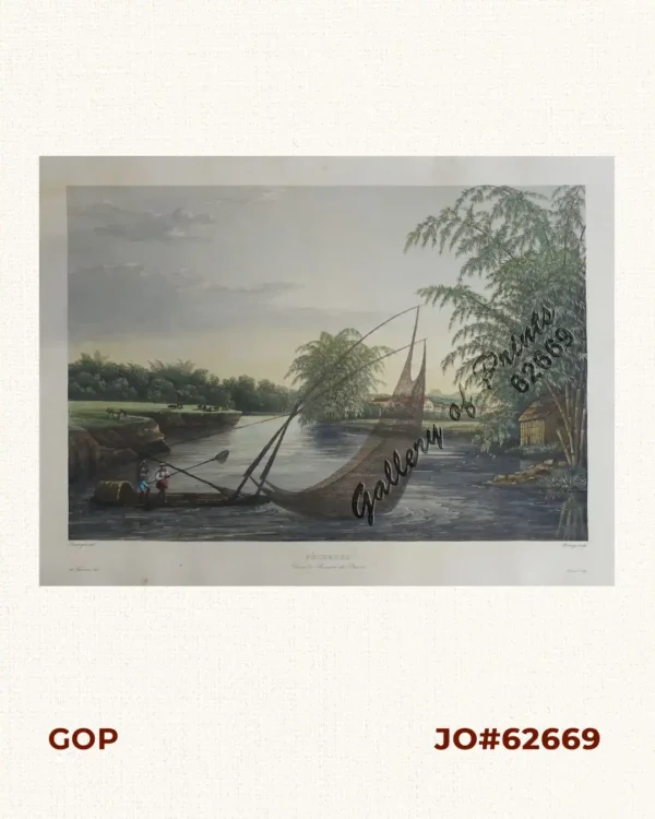 Pêcheurs dans riviere de Passit. [Fishermen on The Pasig River]