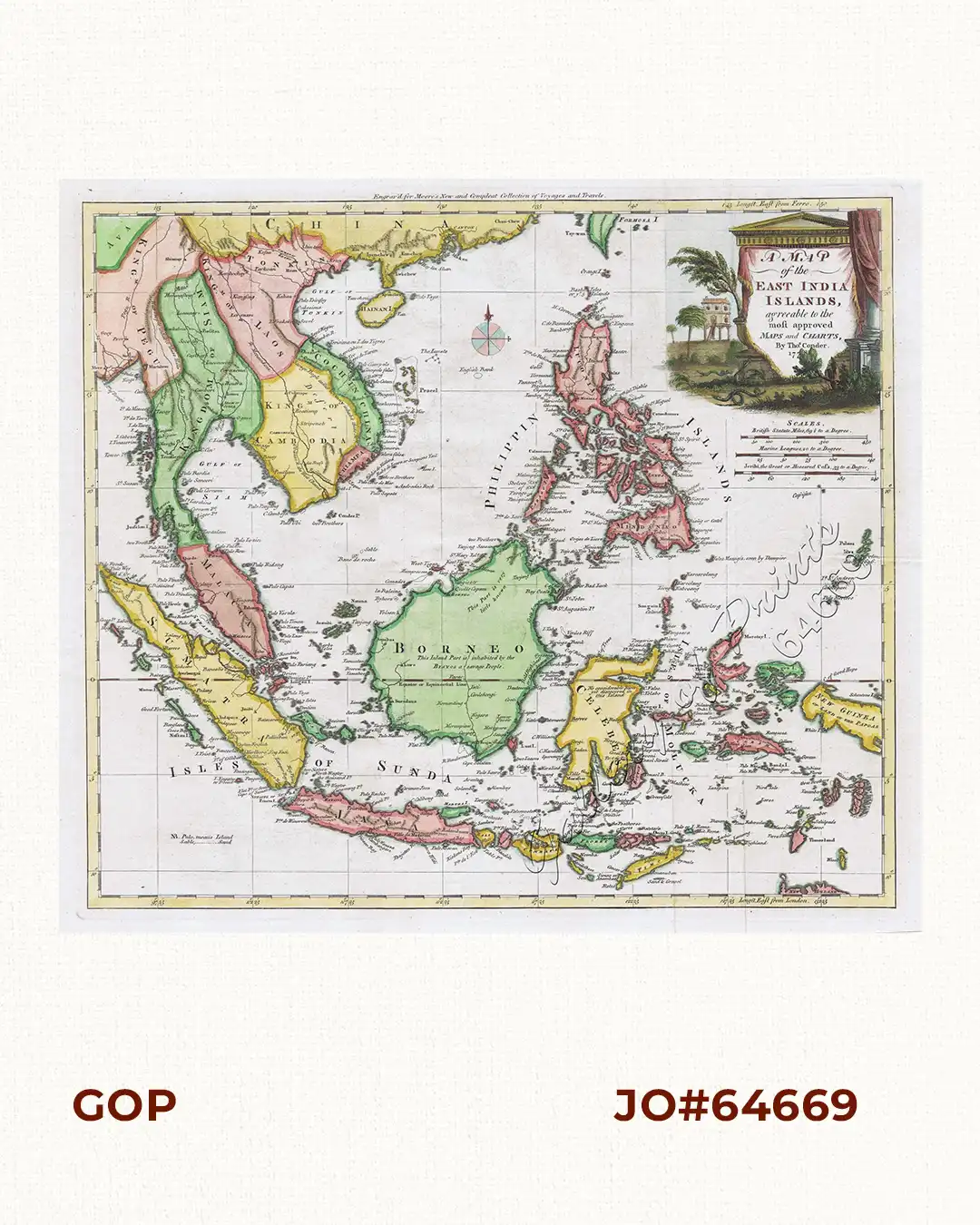 A Map of the East India Islands, agreeable to the most approved Maps and Charts, By Tho.s Conder.