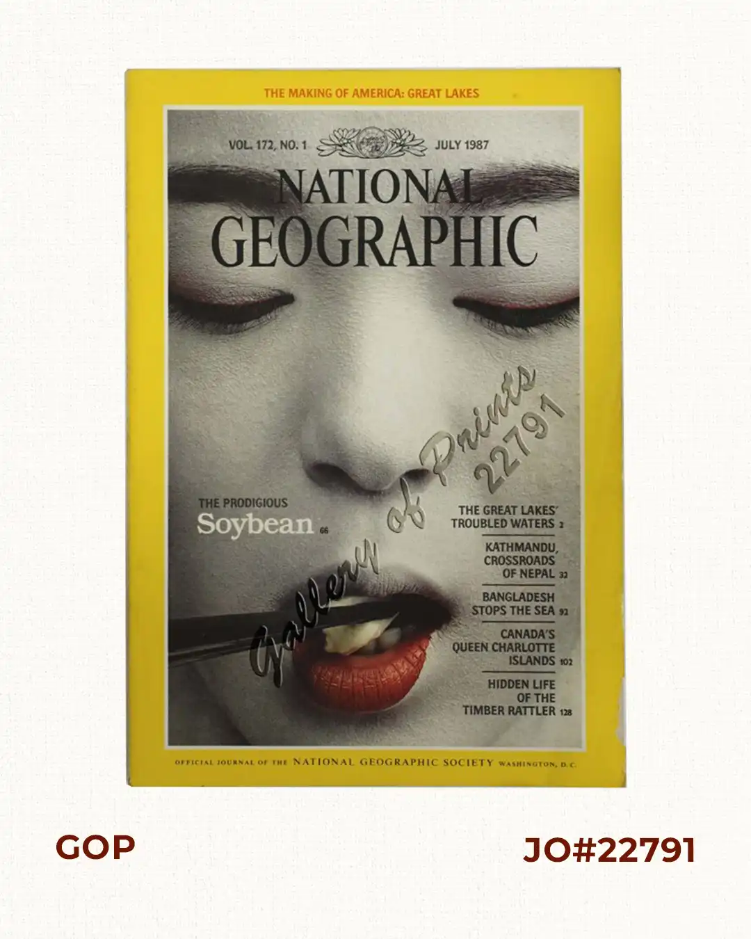 National Geographic July, 1987, Vol. 172, No. 1 The Prodigious Soybean