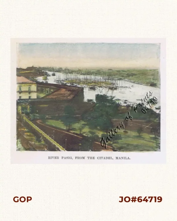 River Pasig, from the Citadel, Manila.