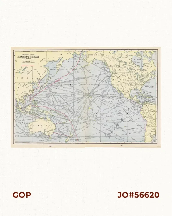 Map of the Pacific Ocean
