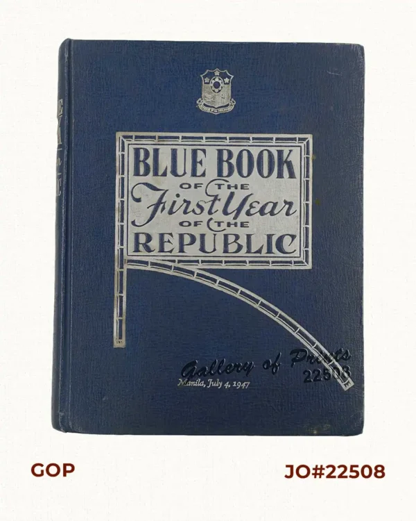 Blue Book of the First Year of the Republic of the Philippines