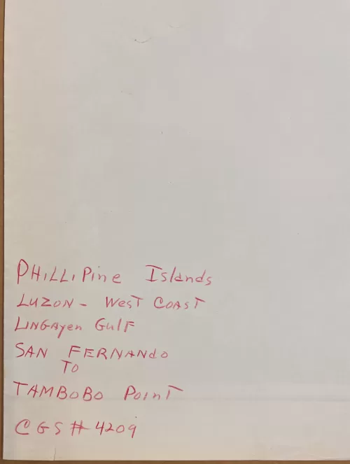 Philippine Islands West Cost of Luzon Lingayen Gulf San Fernando to Tambobo Point - Image 3